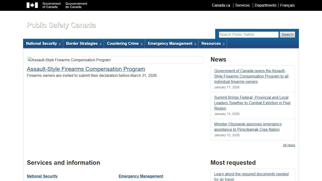 Public Safety Canada - Home